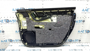 Garnitură portiere față stânga Lexus RX350 RX450h 20-22 negru, inserție și cotieră piele neagră, cusături gri, turnare din lemn, zgârieturi, zgârieturi