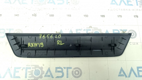 Накладка порога внешняя задняя левая Lexus RX350 RX450h 16-22 черная, царапины
