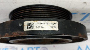 Шкив коленвала BMW X5 F15 14-18 3.0T N55B30B, ржавый, протерт