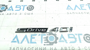Эмблема надпись S-Drive 40i двери багажника BMW X5 G05 20-26