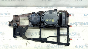 Накладка на центральную консоль дерево подстаканники Lexus RX350 RX450h 20-22 темно-коричневая, с кармашком, царапины