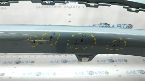 Бампер передний голый Toyota Prius 50 19-22 под парктроники и PMA, зеленый, надломаны крепления, вмятины, царапины