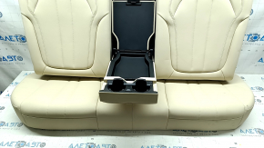 Задний ряд сидений 2 ряд цельное BMW X5 G05 19-23 под 2 ряда, кожа Canberra-Beige, потертость