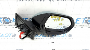 Зеркало боковое правое в сборе Toyota Prius 50 21-22 подогрев, BSM, зеленое, 6 пинов