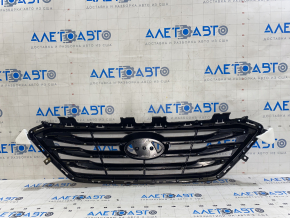 Решетка радиатора grill Hyundai Sonata 15-17 sport
