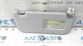 Козырек правый Toyota Prius 50 19-22 серый, без крючка, с накладкой, под химчистку
