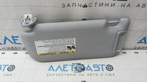 Козырек правый Toyota Prius 50 19-22 серый, без крючка, с накладкой, под химчистку