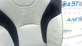 Обшивка водительского сиденья Toyota Prius 50 19-22 подогрев, кожа черно-серая, под химчистку, контакт с водой