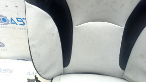 Обшивка водительского сиденья Toyota Prius 50 19-22 подогрев, кожа черно-серая, под химчистку, контакт с водой