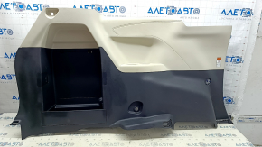 Garnitură arc stânga Toyota Sienna 21-25 fără perdea și roată de rezervă, neagră cu gri deschis, cu suporturi pentru pahare, zgârieturi, pentru curățare