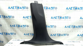Decorație stâlp central stânga jos BMW X5 G05 19-23 negru fără conductă de aer