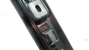Накладка порога задняя правая BMW X5 G05 19-26 черная с хром вставкой BMW, с подсветкой, царапины