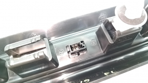Накладка порога передняя левая BMW X5 G05 19-26 черная с хром вставкой BMW, с подсветкой, царапины