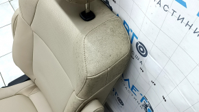 Задний ряд сидений 2 ряд правый Toyota Sienna 23-26 без Airbag, кожа бежевая под 7 мест, ржавое снизу, под химчистку