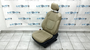 Водительское сидение Toyota Sienna 23-26 без Airbag, электрическое, подогрев, кожа бежевая, XLE, XSE, ржавое снизу, под химчистку