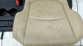 Задний ряд сидений 2 ряд левый Toyota Sienna 23-26 без Airbag, кожа бежевая под 7 мест ржавое снизу, под химчистку, царапины на накладке