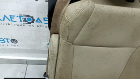 Задний ряд сидений 2 ряд левый Toyota Sienna 23-26 без Airbag, кожа бежевая под 7 мест ржавое снизу, под химчистку, царапины на накладке