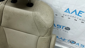 Задний ряд сидений 2 ряд левый Toyota Sienna 23-26 без Airbag, кожа бежевая под 7 мест ржавое снизу, под химчистку, царапины на накладке