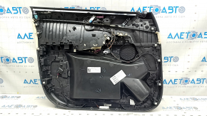 Cartelă ornamente uși față dreapta BMW X5 G05 19-23 piele schwarz/Canberra-Bej