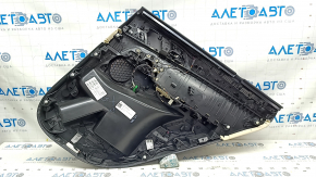 Cartelă ornamente uși spate stânga BMW X5 G05 19-23 piele schwarz/Canberra-Bej fără perdea