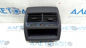 Deflector canal de aer consola centrală cu ornament BMW X5 G05 19-24 negru pentru control pe 2 zone, zgârieturi