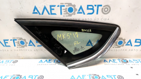 Форточка глухое стекло задняя левая Ford Fusion mk5 13-20 один хром, царапины на хроме