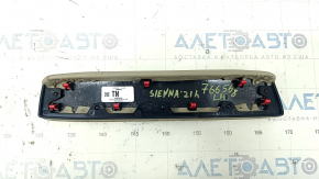Подлокотник центральной консоли левый Toyota Sienna 21-26 кожа бежевая, под химчистку
