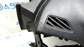 Торпедо передняя панель без AIRBAG Chevrolet Volt 16- черная, с накладкой, под чистку, царапины