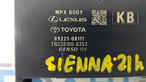 MPX Body Computer Control Module Toyota Sienna 21-26