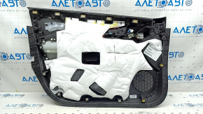 Обшивка двери карточка передняя правая Chevrolet Volt 16- черная, с черной вставкой кожа, подлокотник кожа черная, BOSE, без накладки, царапины, под чистку