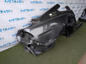 Четверть крыло задняя правая Ford Mustang mk6 15-23 купе, отпилена, графит, тычки, примята