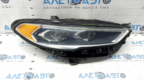 Фара передняя правая в сборе Ford Fusion mk5 17-20 LED, с DRL с блоком, под полировку