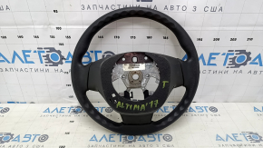 Руль голый Nissan Altima 16-18 резина черная, S, без кнопок, потертость