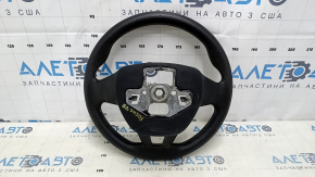 Руль голый Ford Focus mk3 15-18 рест, резина черная, потертости, царапины, под чистку