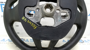 Руль голый Ford Focus mk3 15-18 рест, резина черная, потертости, царапины, под чистку