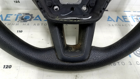 Руль голый Ford Focus mk3 15-18 рест, резина черная, потертости, царапины, под чистку