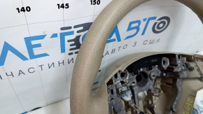 Руль голый Nissan Rogue 14-16 резина бежевая, потерт, под чистку