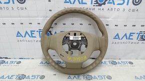 Руль голый Nissan Rogue 14-16 резина бежевая, потерт, под чистку