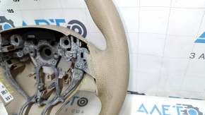 Руль голый Nissan Altima 13-18 резина бежевая, S, царапины, затерт, под чистку