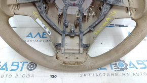 Руль голый Nissan Altima 13-18 резина бежевая, S, царапины, затерт, под чистку