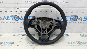 Руль голый Nissan Rogue 14-16 резина черный, царапины, сломано крепление