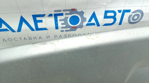 Накладка губы переднего бампера Ford Escape MK3 17-19 рест серебро, царапины, потертости