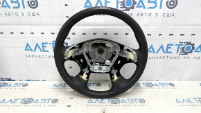 Volan gol Nissan Pathfinder 13-17 piele neagra, incalzit, curatabil chimic, zgarieturi