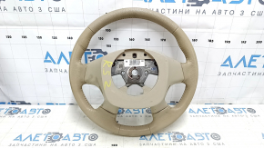 Руль голый Nissan Pathfinder 13-16 кожа бежевый, под хим чистку, царапины, затерт