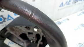 Руль голый Nissan Versa Note 13-19 кожа черная, царапины, тычки