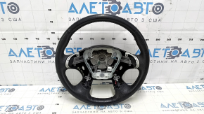 Volan gol Nissan Pathfinder 13-17 piele neagra, incalzit, curatabil chimic, zgarieturi, uzat