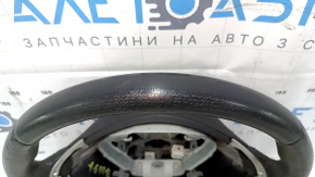 Руль голый Nissan Pathfinder 14-17 кожа черный, с подогревом, под хим чистку, царапины, потерт