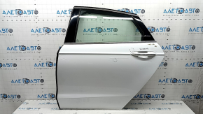 Ansamblu ușă spate stânga Ford Fusion mk5 13-17 fără cheie, RR roșu, pânze de păianjen pe căptușeală, zgârieturi pe căptușeală, zgârieturi