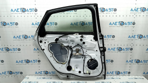 Дверь в сборе задняя левая Ford Fusion mk5 13-17 keyless, белый YZ, тычки, паутина и царапины на накладке