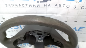 Руль голый Nissan Versa 12-19 темно-серый, резина, затерт, под чистку
